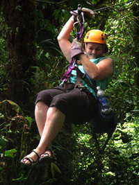 Zliplining in Costa Rica